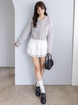 「clear（クリア）のアイテム（スカート）」を使った、clear(クリア)さん（レディース・161cm）の秋コーディネート