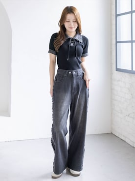 「clear（クリア）のアイテム（トップス）」を使った、clear(クリア)さん（レディース・163cm）の春コーディネート