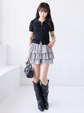 「clear（クリア）のアイテム（パンツ）」を使った、clear(クリア)さん（レディース・162cm）の夏コーディネート