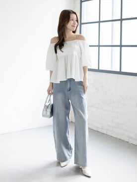 「clear（クリア）のアイテム（パンツ）」を使った、clear(クリア)さん（レディース・163cm）の夏コーディネート