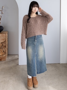 「CLEAR BASIC（クリアベーシック）のアイテム（トップス）」を使った、clear(クリア)さん（レディース・162cm）の秋コーディネート