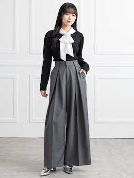 「CLEAR BASIC（クリアベーシック）のアイテム（パンツ）」を使った、clear(クリア)さん（レディース・162cm）の秋コーディネート