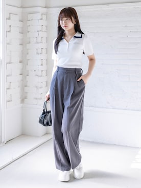 「CLEAR BASIC（クリアベーシック）のアイテム」を使った、clear(クリア)さん（レディース・162cm）の春コーディネート