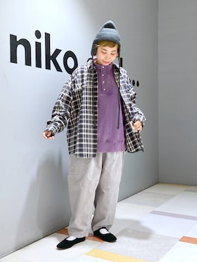 「アイテム（帽子）」を使った、タゾエさん（レディース・155cm・30代）の秋コーディネート