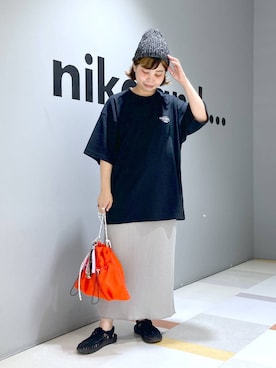 「アイテム（帽子）」を使った、タゾエさん（レディース・155cm・30代）の夏コーディネート