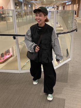 「アイテム（帽子）」を使った、タゾエさん（レディース・155cm・30代）の秋コーディネート