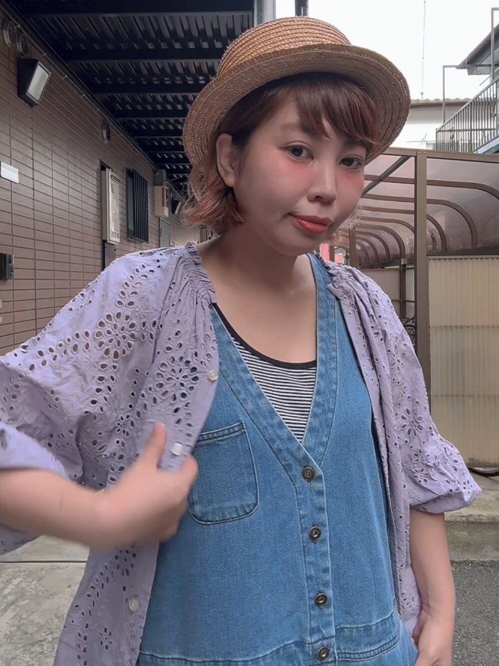 Samansa Mos2（サマンサ モスモス）の「カットワークレース7分袖
