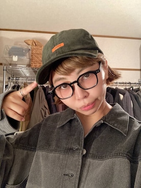 「アイテム（帽子）」を使った、タゾエさん（レディース・155cm・30代）の秋コーディネート