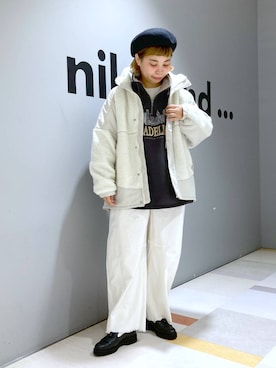 「アイテム（ブルゾン）」を使った、タゾエさん（レディース・155cm・30代）の秋コーディネート