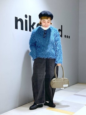 「アイテム（帽子）」を使った、タゾエさん（レディース・155cm・30代）の秋コーディネート