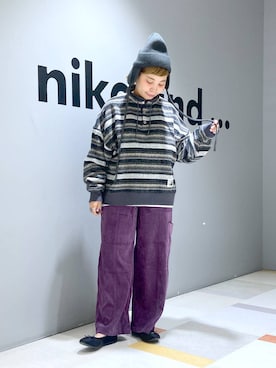 「アイテム（帽子）」を使った、タゾエさん（レディース・155cm・30代）の秋コーディネート