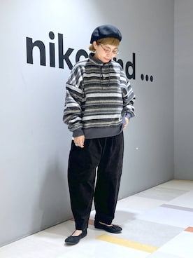 「アイテム（帽子）」を使った、タゾエさん（レディース・155cm・30代）の秋コーディネート