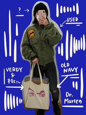 「old navy」｜Nagisaさん（レディース・159cm）の冬コーディネート