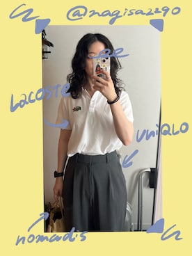 「LACOSTE」｜「アイテム（その他）」を使った、Nagisaさん（レディース・159cm）の夏コーディネート
