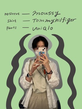 「TOMMY HILFIGER」｜「アイテム（その他）」を使った、Nagisaさん（レディース・159cm）の秋コーディネート