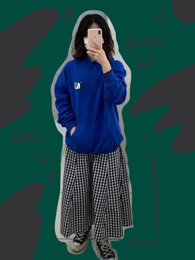 「blue」｜「アイテム（その他）」を使った、Nagisaさん（レディース・159cm）の春コーディネート