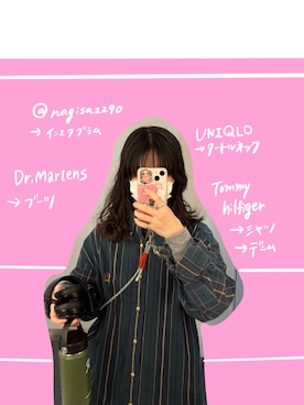 「TOMMY HILFIGER」｜「アイテム（その他）」を使った、Nagisaさん（レディース・159cm）の冬コーディネート