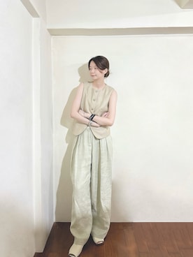 「アイテム（ブルゾン）」を使った、Royka*さん（レディース・170cm）の夏コーディネート