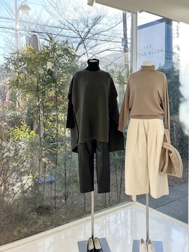 「ケープ」｜LITTLEBLACKさん（レディース・162cm）の冬コーディネート