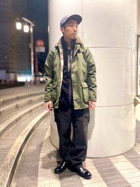 「MANASTASH（マナスタッシュ）のアイテム（ブルゾン）」を使った、SAKAZAKIさん（メンズ・167cm）の冬コーディネート