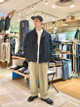 「MANASTASH（マナスタッシュ）のアイテム（ブルゾン）」を使った、SAKAZAKIさん（メンズ・167cm）の冬コーディネート