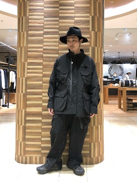 「MANASTASH（マナスタッシュ）のアイテム（ブルゾン）」を使った、SAKAZAKIさん（メンズ・167cm）の冬コーディネート