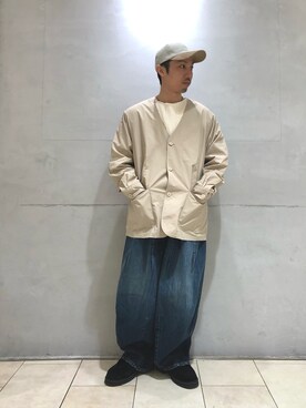「PG（ピージー）のアイテム（その他シューズ）」を使った、SAKAZAKIさん（メンズ・167cm）の冬コーディネート