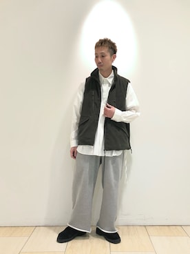 「PG（ピージー）のアイテム（その他シューズ）」を使った、SAKAZAKIさん（メンズ・167cm）の冬コーディネート