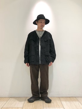 「MANASTASH（マナスタッシュ）のアイテム（ブルゾン）」を使った、SAKAZAKIさん（メンズ・167cm）の冬コーディネート