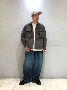 「PG（ピージー）のアイテム（その他シューズ）」を使った、SAKAZAKIさん（メンズ・167cm）の冬コーディネート