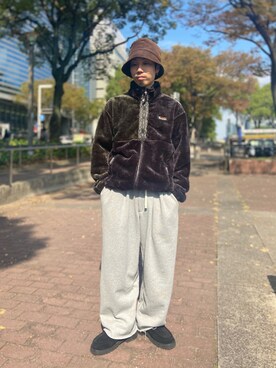 「MANASTASH（マナスタッシュ）のアイテム（ブルゾン）」を使った、SAKAZAKIさん（メンズ・167cm）の秋コーディネート