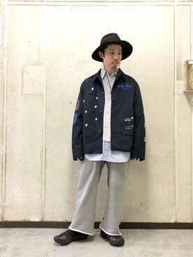 「CAL O LINE（キャルオーライン）のアイテム（ジャケット/アウター）」を使った、SAKAZAKIさん（メンズ・167cm）の冬コーディネート