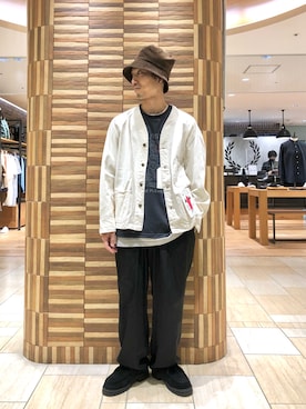 「CAL O LINE（キャルオーライン）のアイテム（ジャケット/アウター）」を使った、SAKAZAKIさん（メンズ・167cm）の夏コーディネート