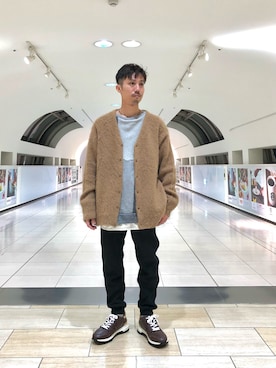 「MANASTASH（マナスタッシュ）のアイテム（ニット/セーター）」を使った、SAKAZAKIさん（メンズ・167cm）の秋コーディネート