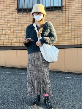 「stradivarius（ストラディバリウス）のアイテム（帽子）」を使った、zuzuさん（レディース・165cm）の秋コーディネート