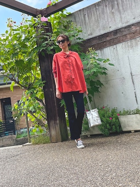 「EUCLAID（エウクレイド）のアイテム」を使った、LISAさん（レディース・171cm）の秋コーディネート