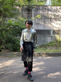 COMME des GARÇONS HOMME PLUS サスペンダー　シルバー COMME des GARCONS HOMME PLUS - COMME des GARCONS HOMME PLUS
