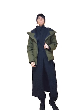 「Yohji Yamamoto（ヨウジヤマモト）のアイテム（その他アウター）」を使った、圭さん（レディース・174cm）の冬コーディネート