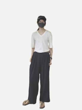 「Y's（ワイズ）のアイテム（その他パンツ）」を使った、圭さん（レディース・174cm）の夏コーディネート