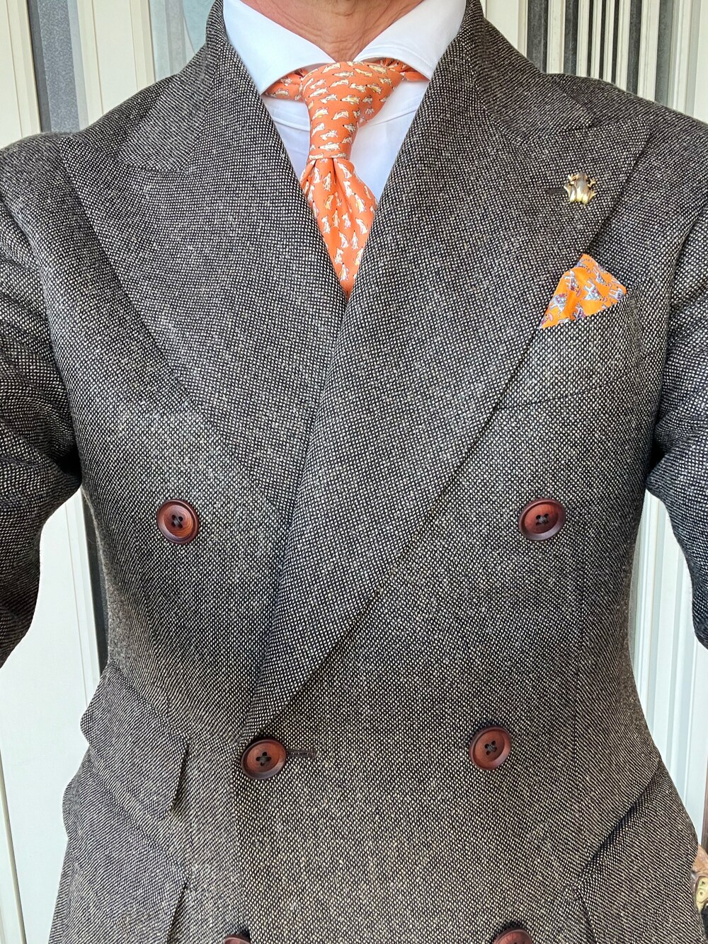 「MAKER'S SHIRT KAMAKURAのアイテム（ビジネスシャツ、ホワイト系）」を使った、michi-michiさん（メンズ・165cm）の冬コーディネートの1枚目の写真