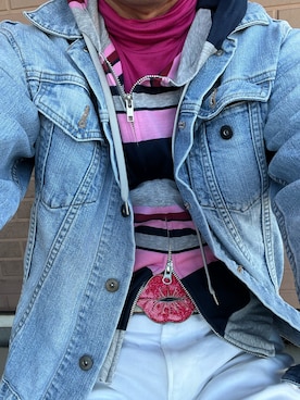 「URBAN RESEARCH ROSSO（アーバンリサーチロッソ）のアイテム（パーカー、その他）」を使った、michi-michiさん（メンズ・165cm）の春コーディネート