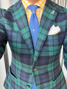 「アイテム（スラックス）」を使った、michi-michiさん（メンズ・165cm・60代）の秋コーディネート