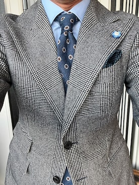 「HERMES（エルメス）のアイテム」を使った、michi-michiさん（メンズ・165cm）の冬コーディネート