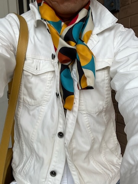 「NANO universe（ナノユニバース）のアイテム（デニムジャケット）」を使った、michi-michiさん（メンズ・165cm・60代）の秋コーディネート