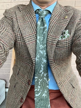 「アイテム（テーラードジャケット）」を使った、michi-michiさん（メンズ・165cm・60代）の秋コーディネート
