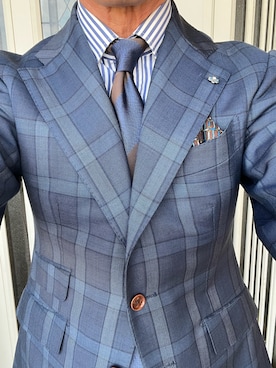 「アイテム（アナログ腕時計）」を使った、michi-michiさん（メンズ・165cm）の冬コーディネート