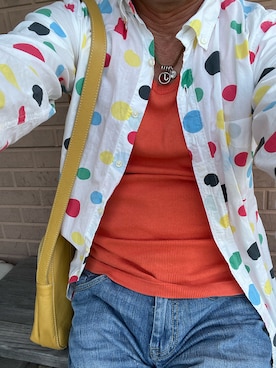 「SLAP SHOT（スラップショット）のアイテム（シャツ/ブラウス）」を使った、michi-michiさん（メンズ・165cm・60代）の秋コーディネート