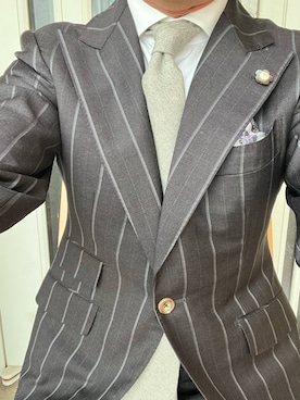 「アイテム（カフリンクス）」を使った、michi-michiさん（メンズ・165cm）の秋コーディネート