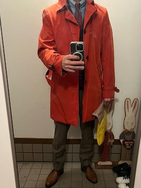 「アイテム（トレンチコート）」を使った、michi-michiさん（メンズ・165cm）の秋コーディネート