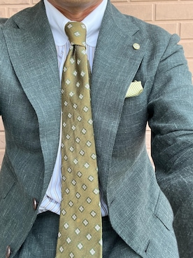 「LUIGI BORRELLI（ルイジボレッリ）のアイテム」を使った、michi-michiさん（メンズ・165cm）の秋コーディネート